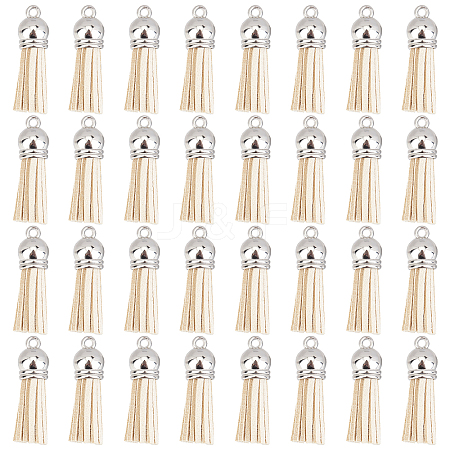 100Pcs Faux Suede Tassel Pendant Decorations FIND-SC0002-29D-1