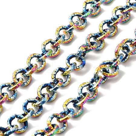 Ion Plating(IP) 304 Stainless Steel Textured Cable Chains STAS-B040-02MC-1