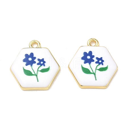 Printed Brass Pendants KK-CBAF9BC-14G-03-1
