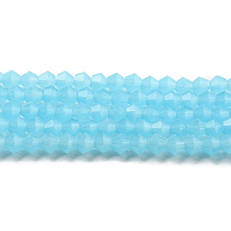 Imitation Jade Glass Beads Strands GLAA-F029-J4mm-03-1