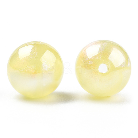 ABS Plastic Imitation Pearl Beads PACR-N013-01B-05-1
