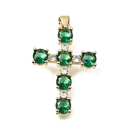 Easter Brass Pave Cubic Zirconia Pendants CU-E002-01D-G05-1
