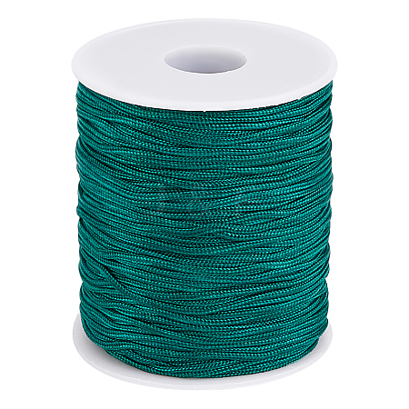 1 Roll 100 Yards Round Nylon Braided Thread NWIR-PH0002-22G-1