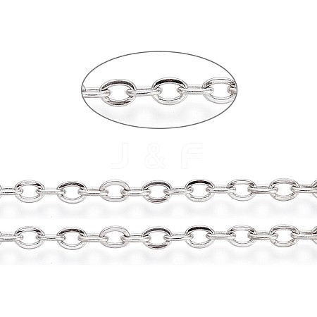Tarnish Resistant 304 Stainless Steel Cable Chains CHS-L024-018P-1