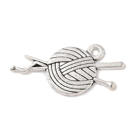 Yarn Tibetan Style Zinc Alloy Pendants TIBEP-R334-174AS-RS-1