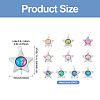 20Pcs Polymer Clay Star & CCB Frame Links Connector Charms CLAY-TADJ0001-06-4
