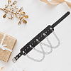 1Pc Punk PU Leather Necklaces NJEW-CL0001-24-7