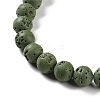 Synthetic Lava Rock Dyed Beads Strands G-H311-08B-03-4