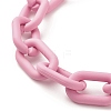 Opaque Acrylic Cable Chain Wristlet Straps X-HJEW-JM00665-12-3