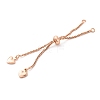 Brass Box Chain Bracelet Makings KK-C071-14RG-2