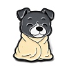 Bulldog with Blanket Enamel Pins LS-JEWB-I055-04EB-04-1