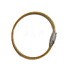 Stainless Steel Cable Wire Keychain AJEW-YWC0004-01C-1