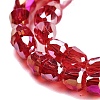 Electroplate Glass Beads Strands EGLA-D030-T4mm-B06-4
