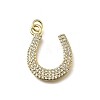 Brass Micro Pave Cubic Zirconia Pendants KK-C090-08C-G-1