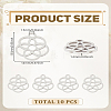 10Pcs 201 Stainless Steel Charms STAS-LP0003-15-2