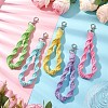 Beaded Cotton Mobile Phone Strap HJEW-JM02734-1