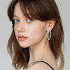 3 Pairs Brass Hoop Earrings for Women EJEW-BBC0001-66G-02-5