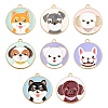 16Pcs 8 Style Eco-Friendly Alloy Enamel Pendants ENAM-FS0001-15-2