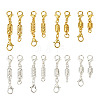 32 Sets 16 Styles Brass Magnetic Clasps KK-KS0001-28-2