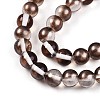 Baking Paint Transparent Glass Beads X1-DGLA-N011-8mm-09-3