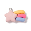 Opaque Resin Pendants RESI-M028-03E-1