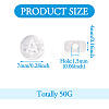 50g Transparent Spray Painted Acrylic Beads TACR-TA0001-21-5
