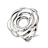 Adjustable 304 Stainless Steel Open Cuff Ring Components STAS-P403-01F-P-1