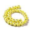 Handmade Porcelain Ceramic Beads Strands LAMP-B021-05G-3