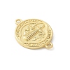 Brass Saint Benedict Medal Connector Charms KK-P294-02G-2