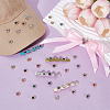 192Pcs 24 Colors Flower Sew on Rhinestones RB-GA0001-07-4