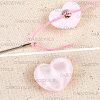 30Pcs 1-Hole Resin Shank Buttons BUTT-CY0001-25A-5