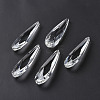 Faceted Teardrop Glass Pendants GLAA-O008-E02-2