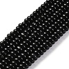 Natural Black Agate(Dyed & Heated) Beads Strands G-G177-F01-03-2