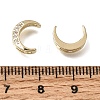 Brass Micro Pave Clear Cubic Zirconia Beads CU-CBAC809-01G-3