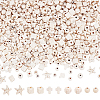 600Pcs 5 Styles Crackle Opaque Acrylic Beads OACR-UN0001-19-1