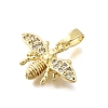 Brass Micro Pave Cubic Zirconia Pendants KK-P336-16C-G-2