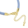 4.5MM Round Nylon Milan Cord Bracelet Making BJEW-I245-01G-32-3