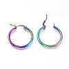 201 Stainless Steel Hoop Earrings X1-EJEW-A052-20J-M-2