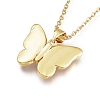 Brass Pendant Necklaces NJEW-L146-32-4