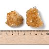 9Pcs Electroplate Natural Citrine Cluster Display Decorations G-H084-01B-4