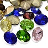 Faceted Oval Glass Pointed Back Rhinestone Cabochons RGLA-A010-6x8mm-SM-1