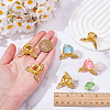 6Pcs Alloy Crystal Ball Holder AJEW-AR0005-40-3