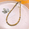 Natural Sodalite Heishi Graduated Beaded Necklaces JO0051-1-1