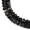 Natural Silver Obsidian Beads Strands G-B125-J02-01-4