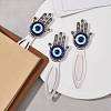 Resin Evil Eye Bookmarks AJEW-JK00273-4