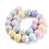 Spray Painted Resin Beads Strands X-RESI-N027-05A-2
