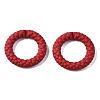 Spray Painted CCB Plastic Linking Rings CCB-Q091-010E-2