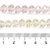 Transparent Painted Glass Beads Strands X1-DGLA-A034-T6mm-A25-3