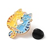 Couple Cat Shape Hugging Enamel Pins AL-CBAC438-01E-3