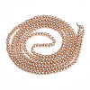 Electroplate Glass Beads Strands EGLA-S195-02C-03-2